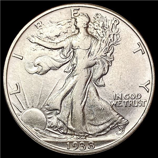 1938 D Walking Liberty Half Dollar CLOSELY UNCIRCULATED