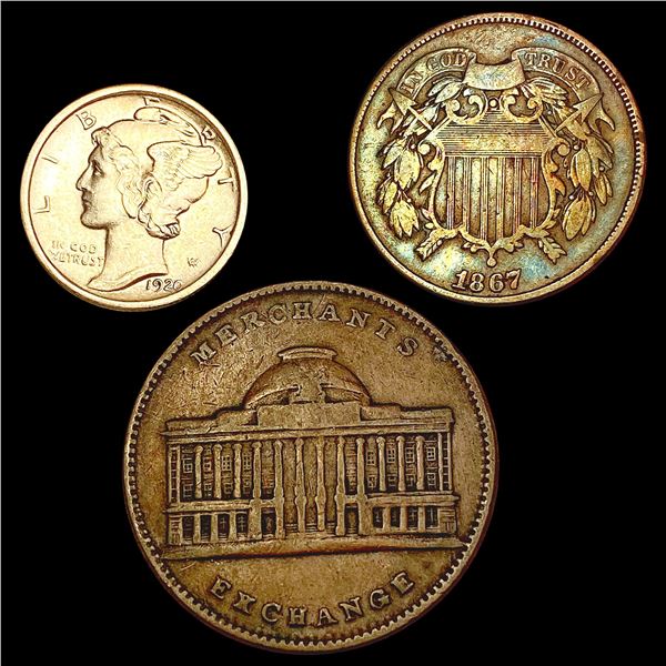 1837 - 1920 Type Coin Lot (3) HIGH GRADE