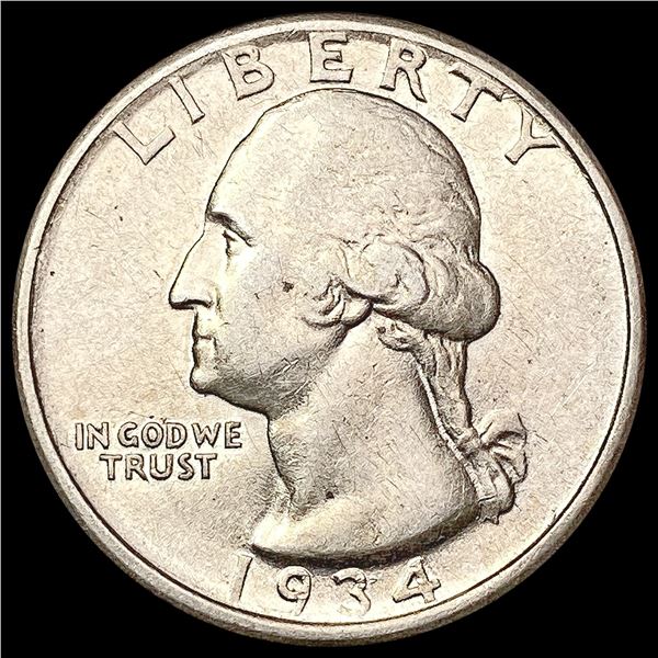 1934 D Washington Silver Quarter CLOSELY UNCIRCULATED