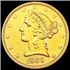 Image 1 : 1905 S $5 Gold Half Eagle CLOSELY UNCIRCULATED