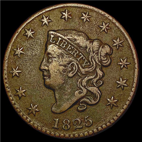 1825 Coronet Head Large Cent NICELY CIRCULATED
