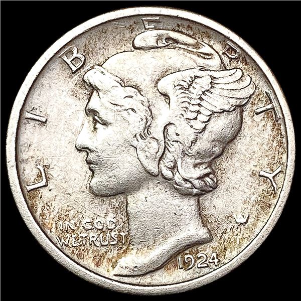 1924 D Mercury Dime NEARLY UNCIRCULATED