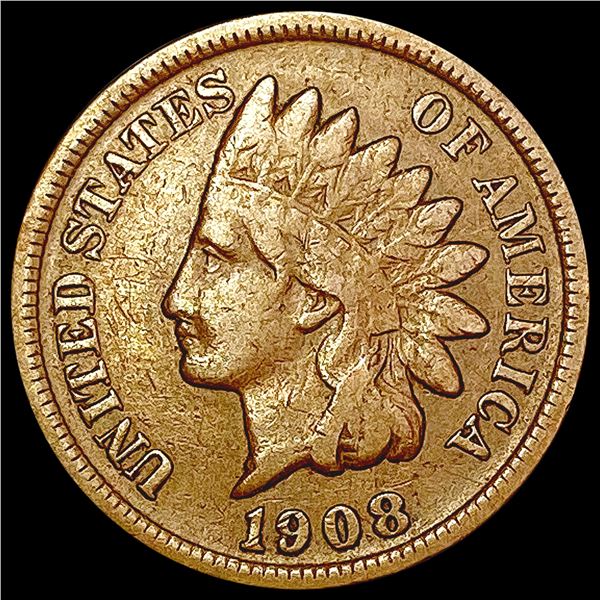 1908 S Wheat Cent LIGHTLY CIRCULATED
