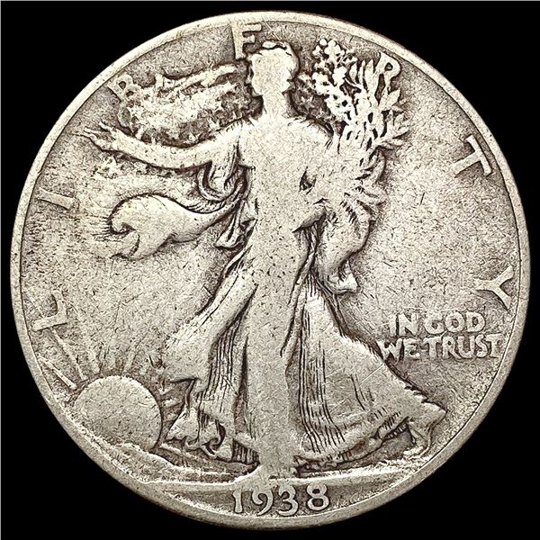 1938 D Walking Liberty Half Dollar NICELY CIRCULATED