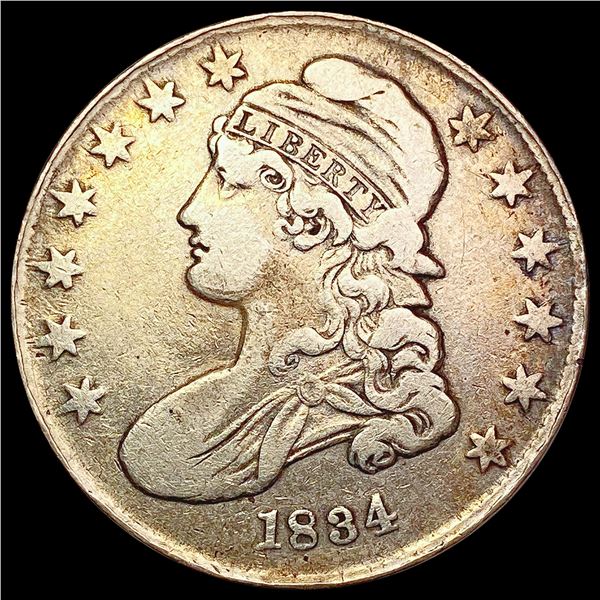 1834 Capped Bust Half Dollar LIGHTLY CIRCULATED
