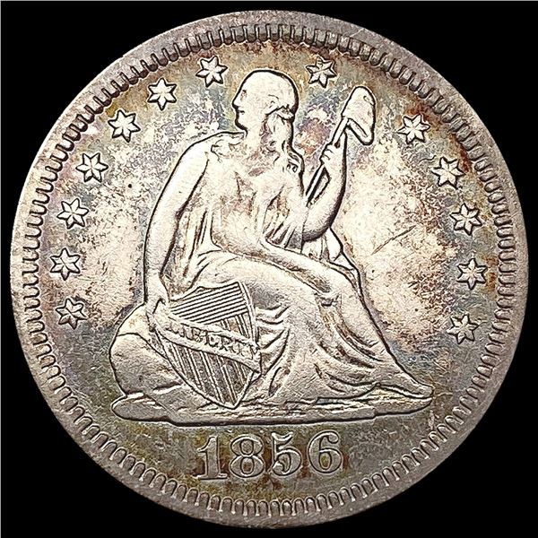1856 O Seated Liberty Quarter LIGHTLY CIRCULATED