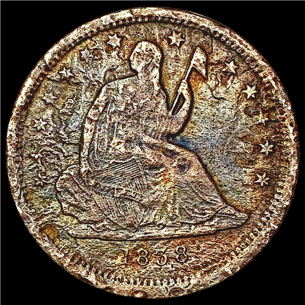 1858 Seated Liberty Quarter NICELY CIRCULATED