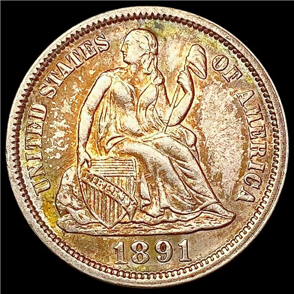 1891 Seated Liberty Dime UNCIRCULATED