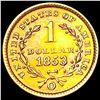 Image 2 : 1853 O Rare Gold Dollar CLOSELY UNCIRCULATED