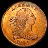 Image 1 : 1805 Draped Bust Half Cent CLOSELY UNCIRCULATED