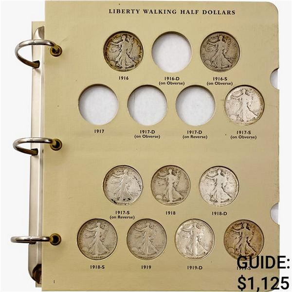 1916-1947 Walking Liberty Half Dollar Set [51 Coins]