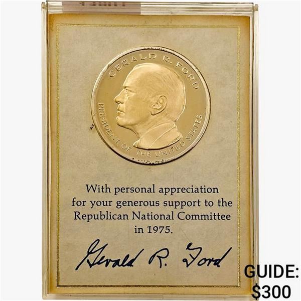 1975 Gerald Ford RNC Sterling Silver Medal