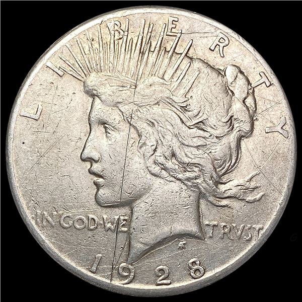 1928 Silver Peace Dollar LIGHTLY CIRCULATED