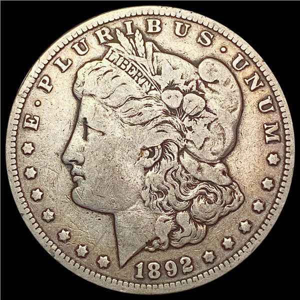 1892-CC Morgan Silver Dollar LIGHTLY CIRCULATED