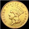 Image 1 : 1878 $3 Gold Piece CLOSELY UNCIRCULATED