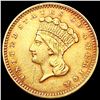 Image 1 : 1862 Civil War Rare Gold Dollar CLOSELY UNCIRCULATED