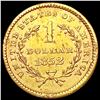 Image 2 : 1852 Rare Gold Dollar CLOSELY UNCIRCULATED