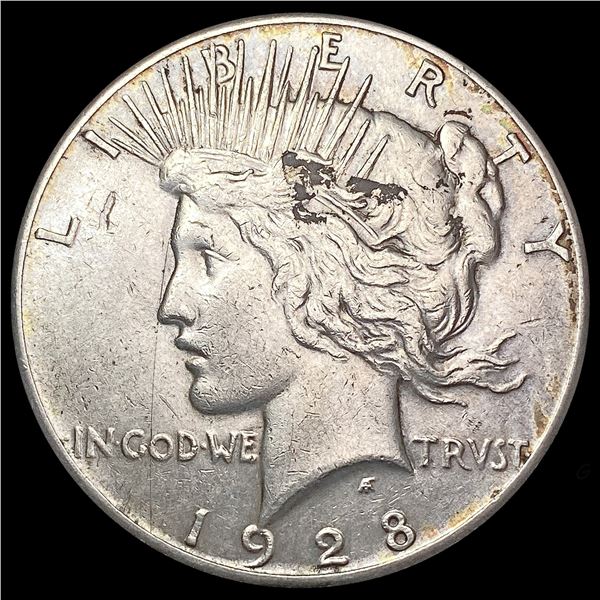 1928 Silver Peace Dollar CLOSELY UNCIRCULATED