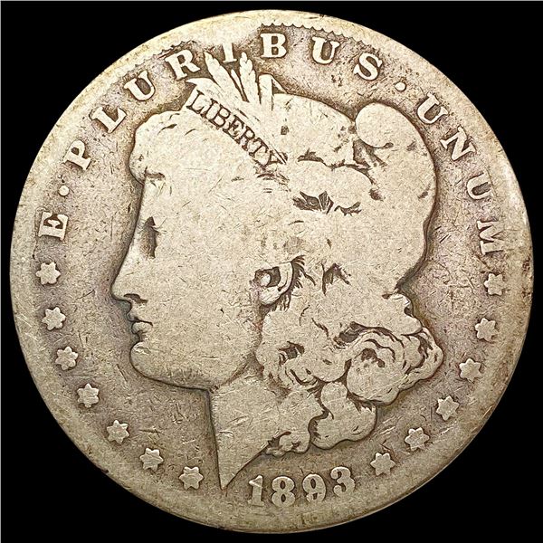 1893-CC Morgan Silver Dollar NICELY CIRCULATED