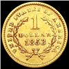 Image 2 : 1853 Rare Gold Dollar CLOSELY UNCIRCULATED