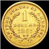 Image 2 : 1851 Rare Gold Dollar CLOSELY UNCIRCULATED