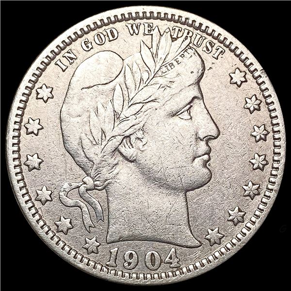 1904-O Barber Quarter NEARLY UNCIRCULATED