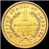Image 2 : 1853 Rare Gold Dollar CLOSELY UNCIRCULATED