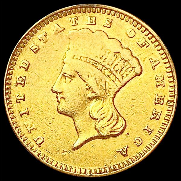 1874 Rare Gold Dollar CLOSELY UNCIRCULATED