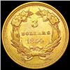 Image 2 : 1854 $3 Gold Piece CLOSELY UNCIRCULATED