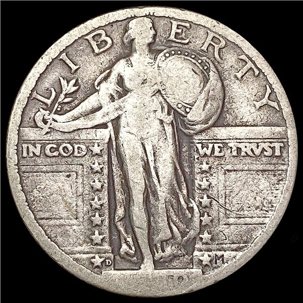 1920-D Standing Liberty Quarter NICELY CIRCULATED