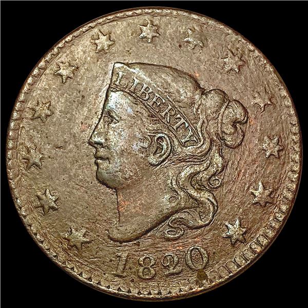 1820/19 Coronet Head Large Cent LIGHTLY CIRCULATED
