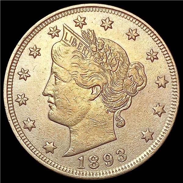 1893 Liberty Victory Nickel NEARLY UNCIRCULATED