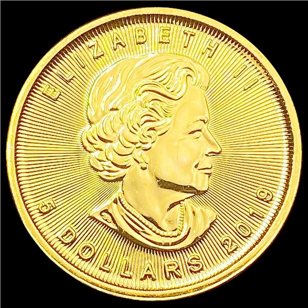 2019 1/10oz Gold $5 Canada CHOICE PROOF