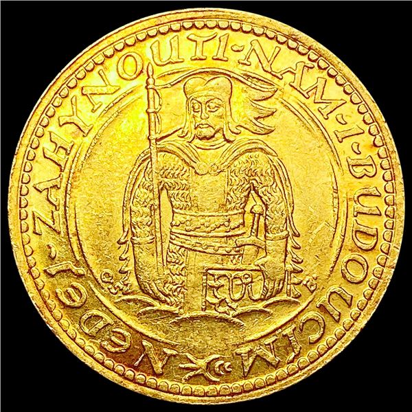 1931 .1106oz Gold Czechoslovakia Dukat Coin UNCIRCULATED