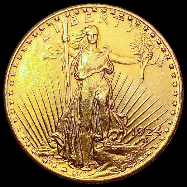 1924 $20 Gold Double Eagle CHOICE AU