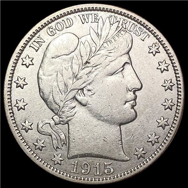 1915-S Barber Half Dollar CLOSELY UNCIRCULATED