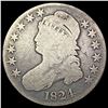 Image 1 : 1824 Capped Bust Half Dollar NICELY CIRCULATED
