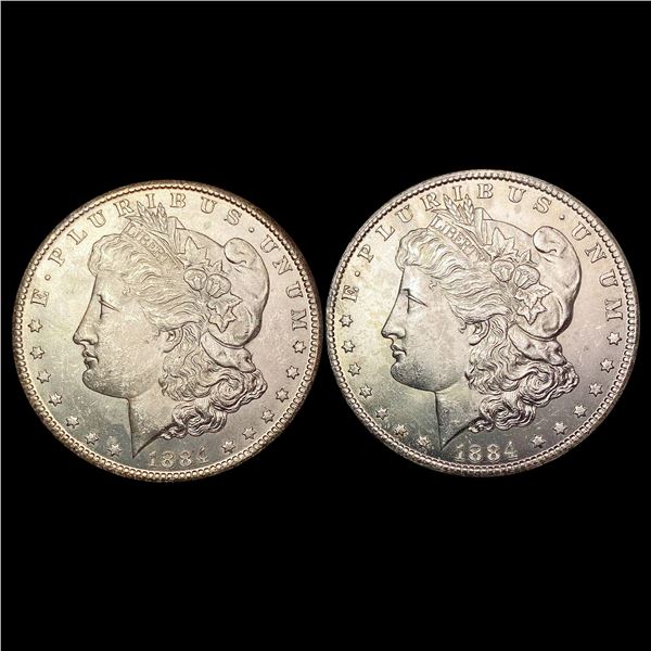 [2] 1884-CC Morgan Silver Dollar CHOICE BU