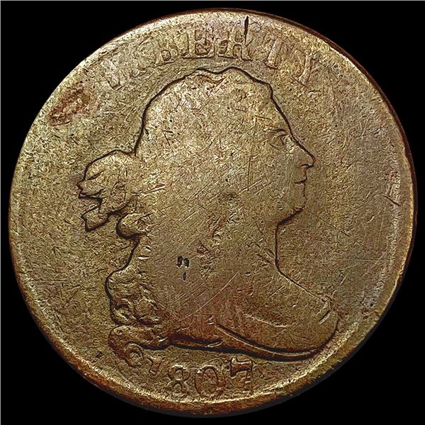 1807 Draped Bust Half Cent NICELY CIRCULATED