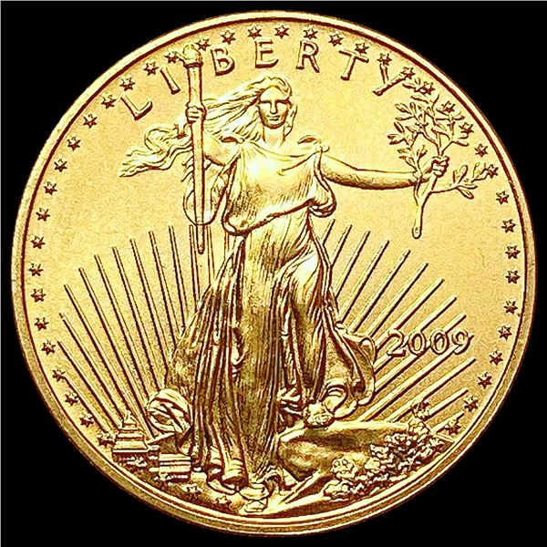 2009 1/10oz Gold $5 Eagle SUPERB GEM BU