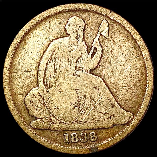 1838-O Seated Liberty Dime NICELY CIRCULATED