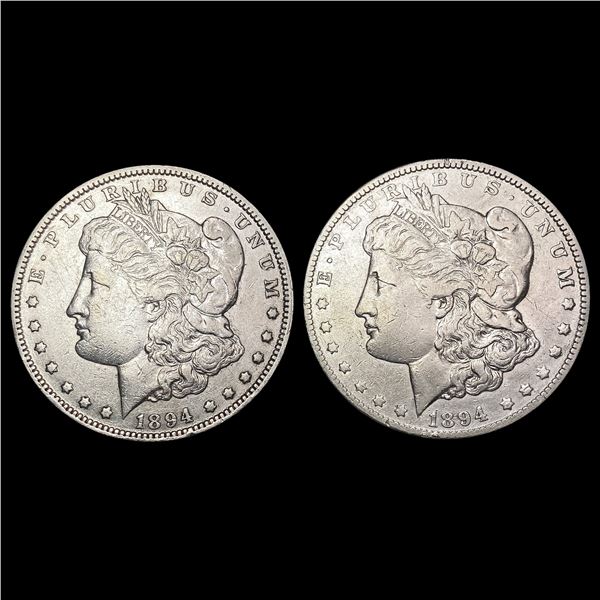 [2] 1894-O Morgan Silver Dollar CLOSELY UNCIRCULATED