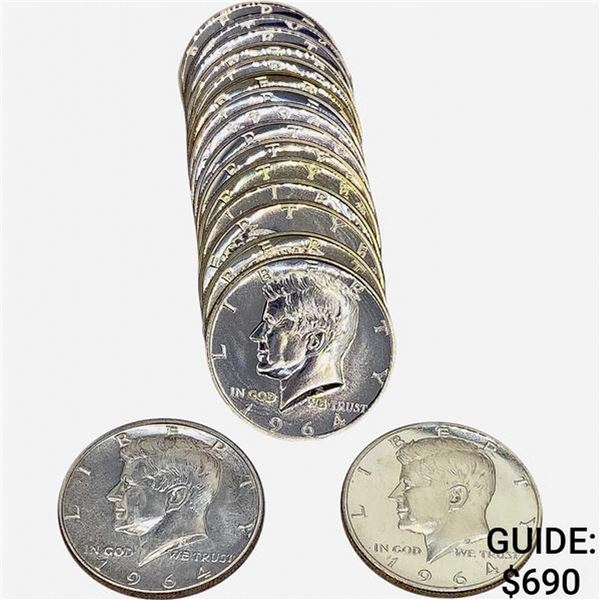1964 Gem Proof Roll of Kennedy Half Dollars [17 Coins]