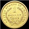 Image 2 : 1851 Rare Gold Dollar CLOSELY UNCIRCULATED