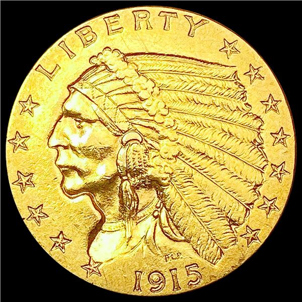 1915 $2.50 Gold Quarter Eagle CLOSELY UNCIRCULATED