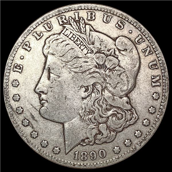 1890-CC Morgan Silver Dollar LIGHTLY CIRCULATED