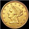 Image 1 : 1854 $2.50 Gold Quarter Eagle CLOSELY UNCIRCULATED