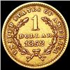 Image 2 : 1852 Rare Gold Dollar CLOSELY UNCIRCULATED