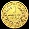 Image 2 : 1851-O Rare Gold Dollar CLOSELY UNCIRCULATED