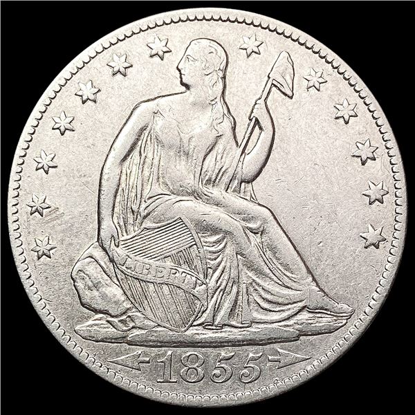 1855-O Seated Liberty Half Dollar CLOSELY UNCIRCULATED